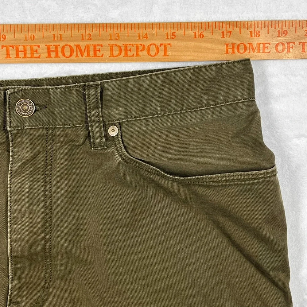 Polo Ralph Lauren Stretch Slim Fit Pants Mens 34x34 (Fits 36x34) Olive Green